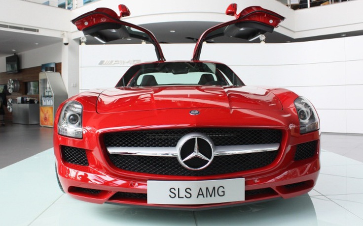 Cận cảnh siêu xe Mercedes SLS AMG 2014 tại Việt Nam